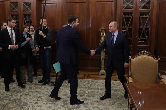 President Vladimir Putin's working meeting with Deputy Finance Minister Maxim Oreshkin