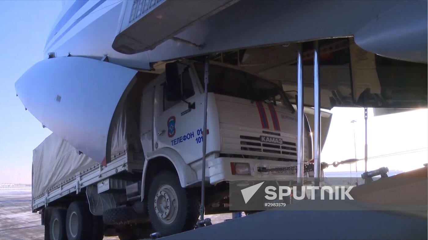 Aeromobile hospital loaded onto Russian Emergencies Ministry airplane bound for Syria