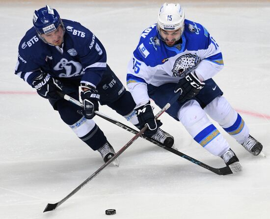 Kontinental Hockey League. Dynamo Moscow vs. Barys