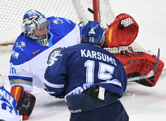 Kontinental Hockey League. Dynamo Moscow vs. Barys