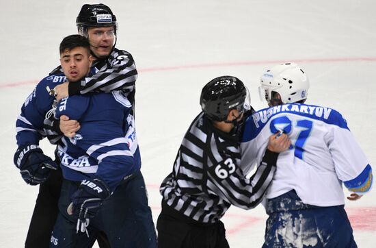 Kontinental Hockey League. Dynamo Moscow vs. Barys