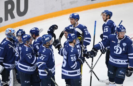 Kontinental Hockey League. Dynamo Moscow vs. Barys