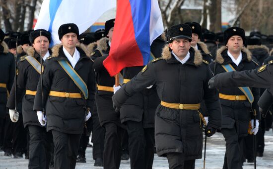 Pacific Fleet officers celebrate beginning of winter training period
