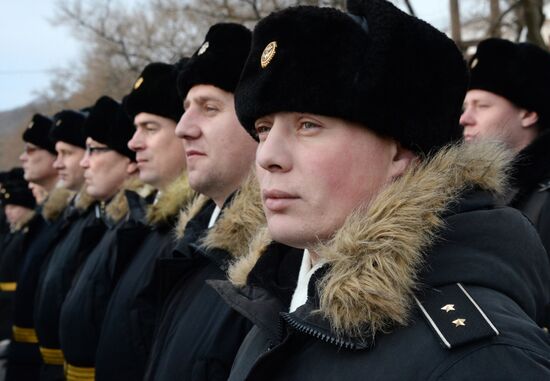 Pacific Fleet officers celebrate beginning of winter training period