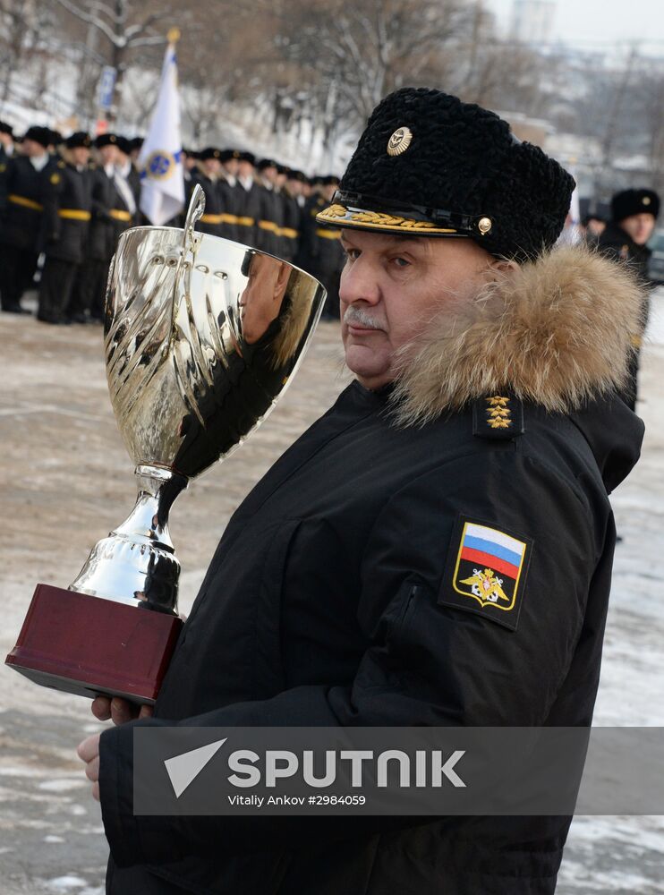 Pacific Fleet servicemen celebrate beginning of winter training period
