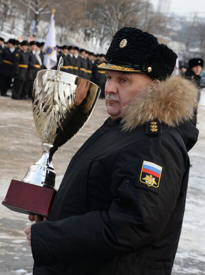 Pacific Fleet servicemen celebrate beginning of winter training period