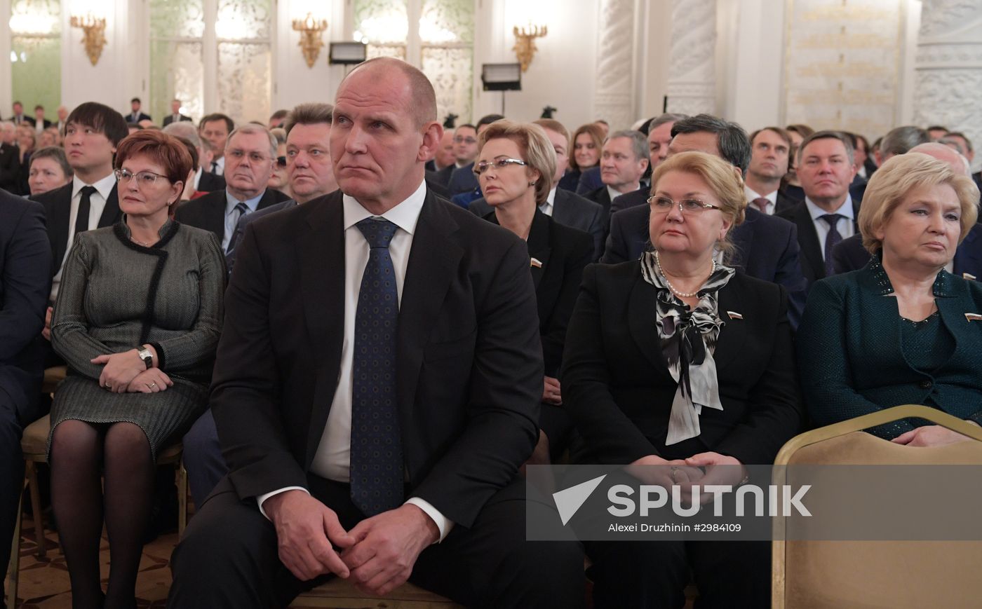 Vladimir Putin's Annual Presidential Address to the Federal Assembly