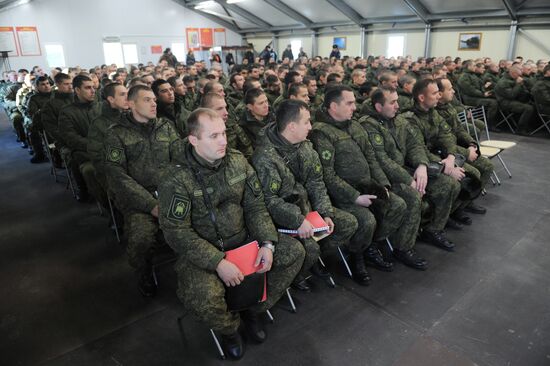 Motorized rifle division in Rostov region