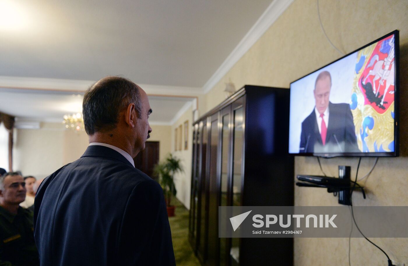Live broadcast of Vladimir Putin's Annual Presidential Address to the Federal Assembly