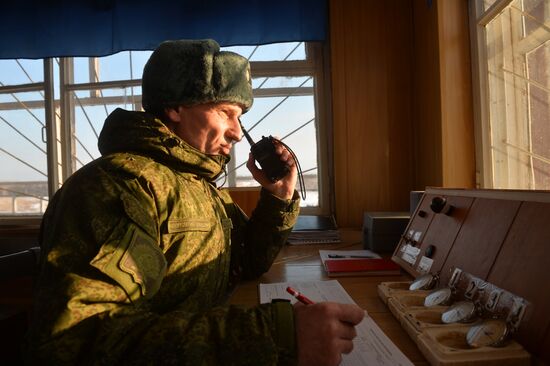 Kazan military command academy students training