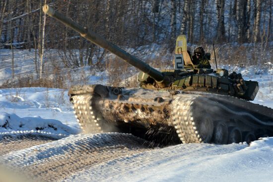 Kazan military command academy students training