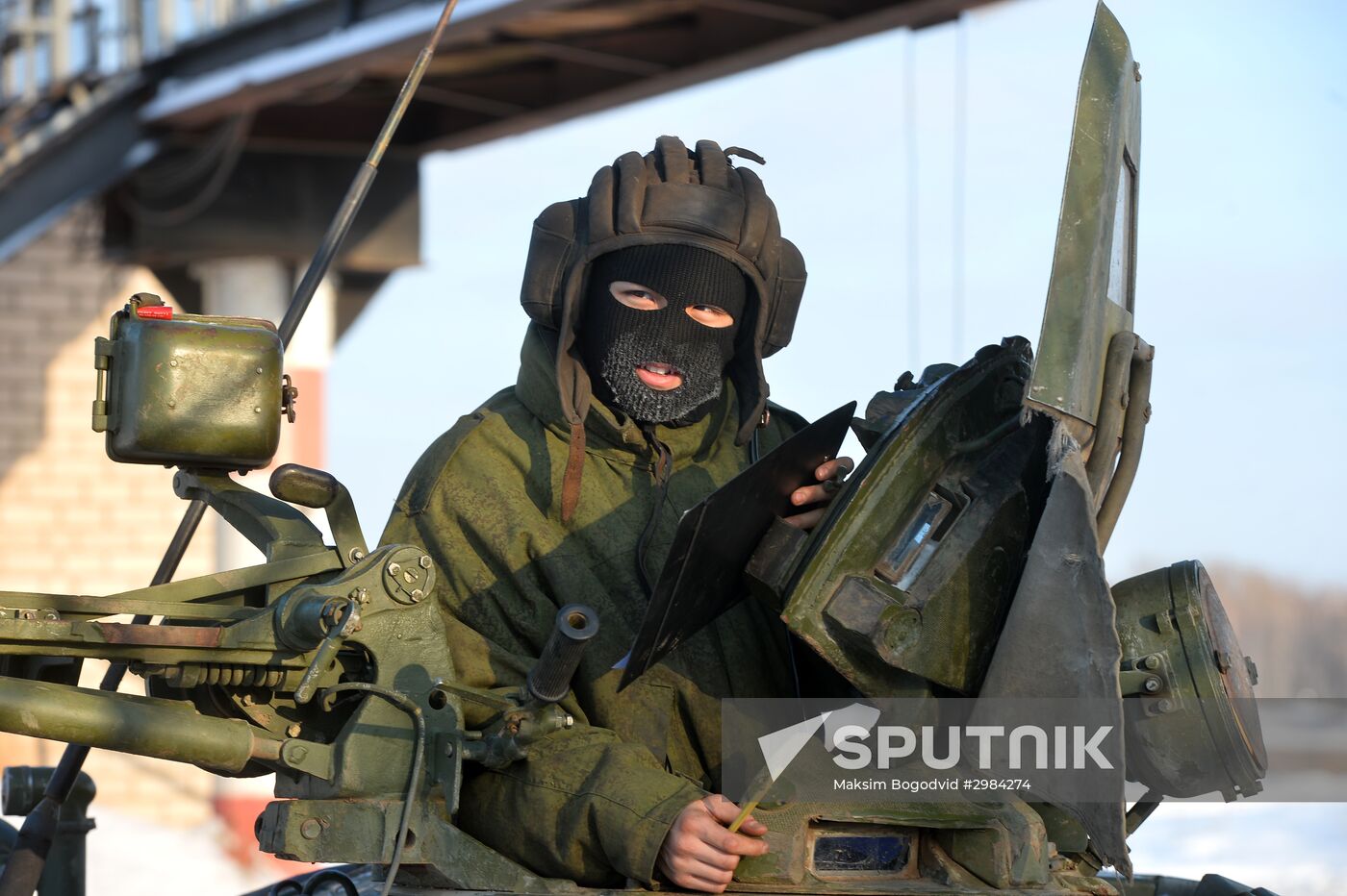 Kazan military command academy students training