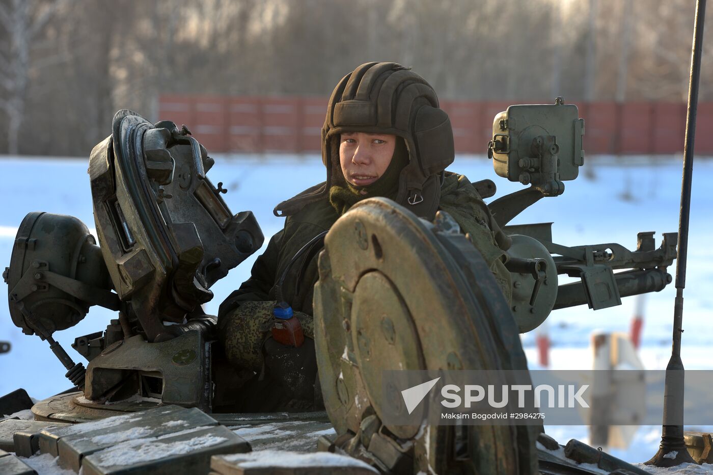 Kazan military command academy students training