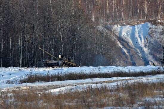 Kazan military command academy students training