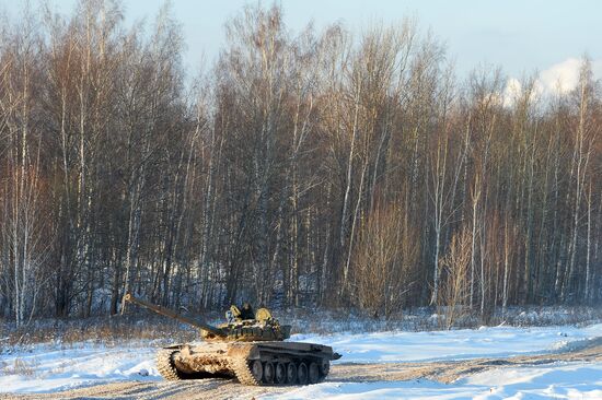 Kazan military command academy students training