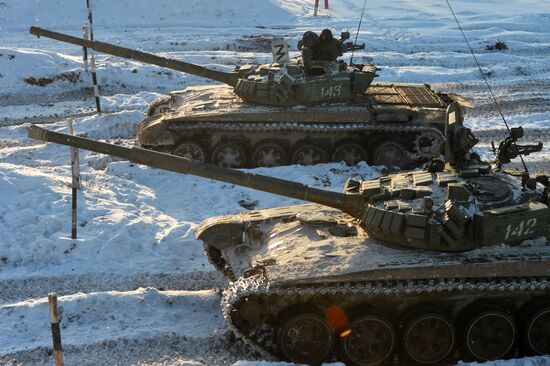Kazan military command academy students training
