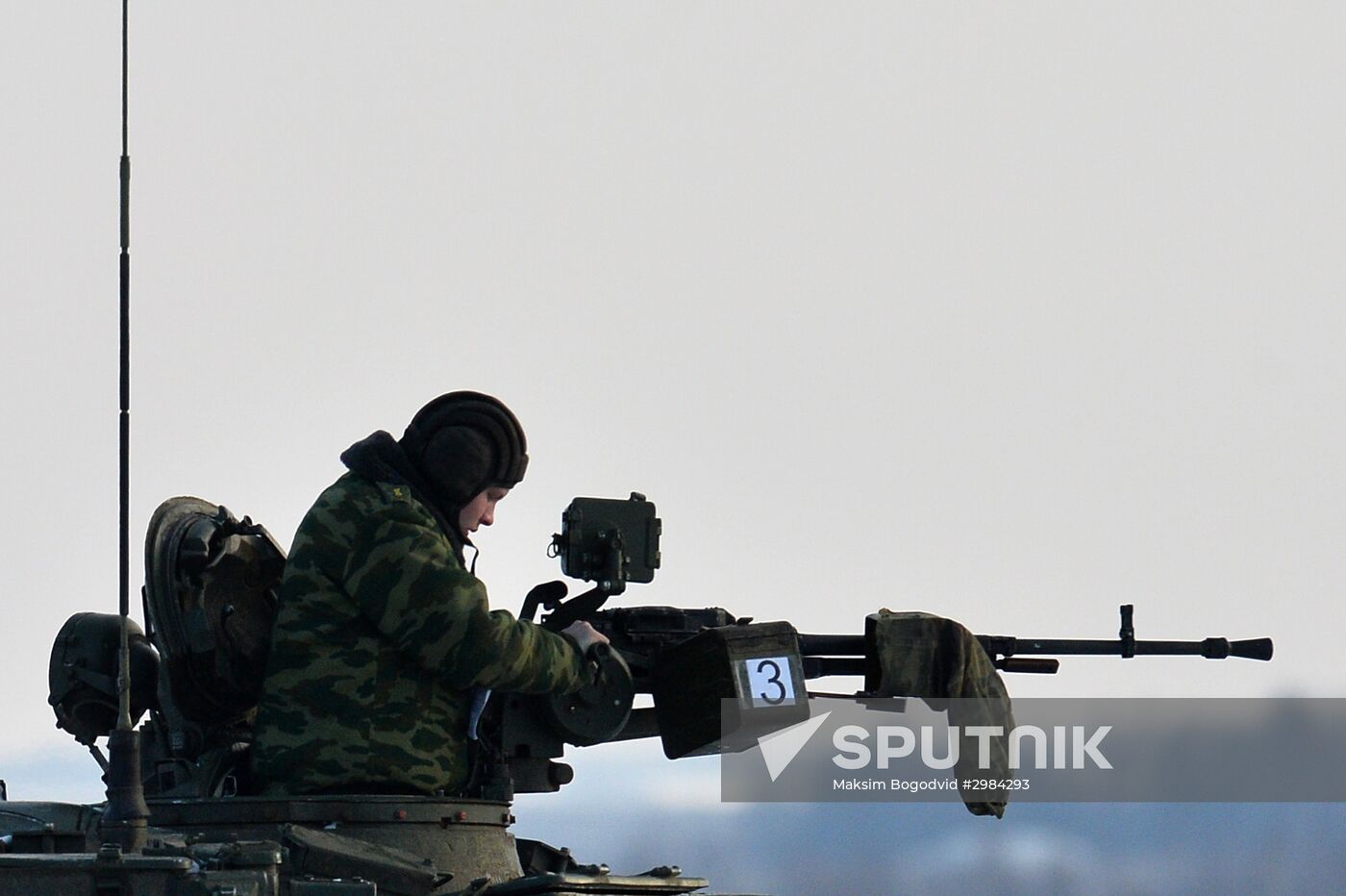 Kazan military command academy students training