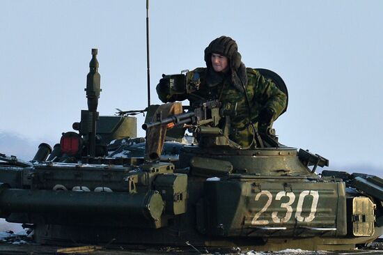 Kazan military command academy students training