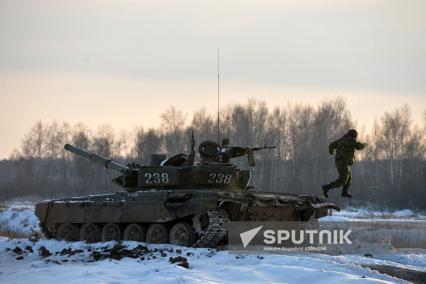 Kazan military command academy students training