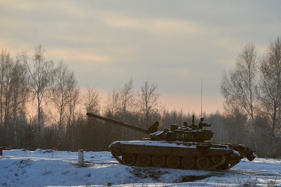 Kazan military command academy students training