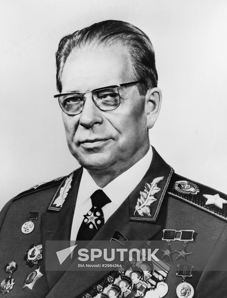 Soviet Minister for Defence Dmitry Ustinov