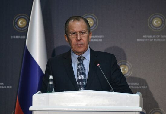 Russian Foreign Minister Sergei Lavrov visits Turkey
