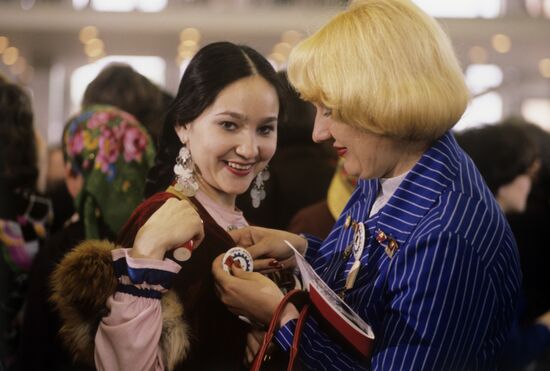 Delegates at 18th Komsomol Congress