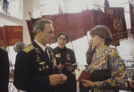 Pilot-cosmonaut of the USSR Vladimir Dzhanibekov