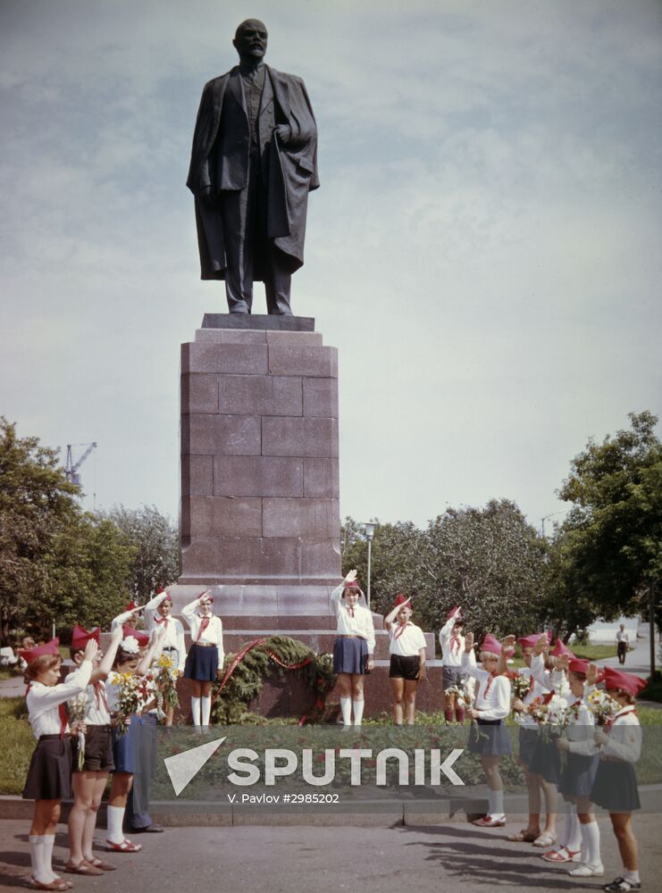 Monument to Lenin in Omsk