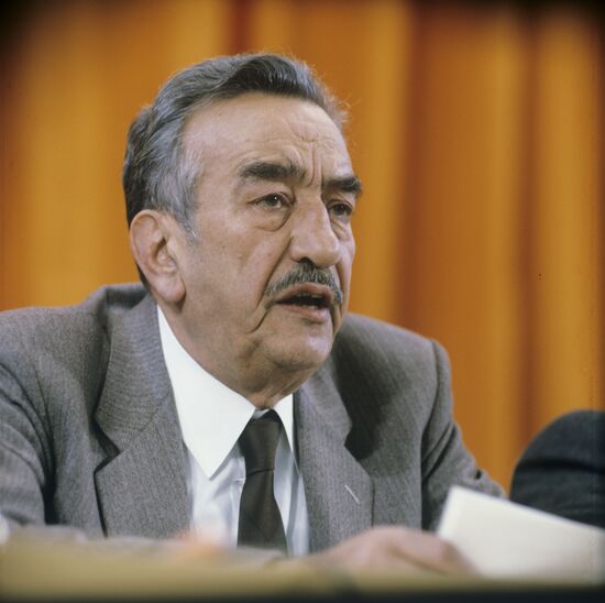 Khalid Bakdash, general secretary of the Syrian Communist Party