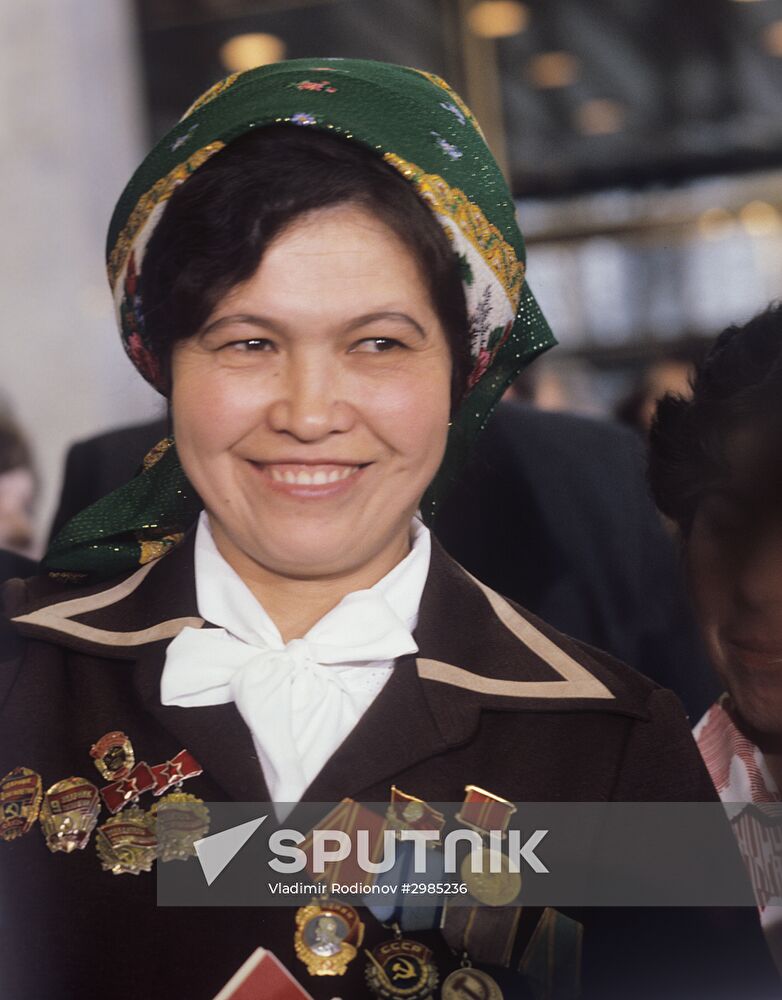 Galina Stafeyeva, delegate to the 26th CPSU Congress