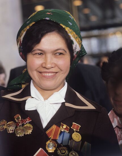 Galina Stafeyeva, delegate to the 26th CPSU Congress