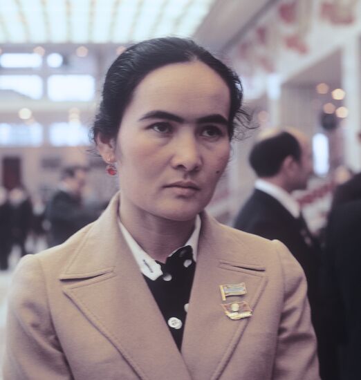 Delegate of 26th Congress of Soviet Union Communist Party S. Muidinova