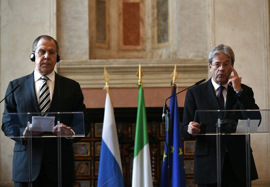 Russian Foreign Minister Lavrov visits Italy
