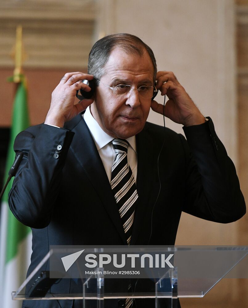 Russian Foreign Minister Lavrov visits Italy