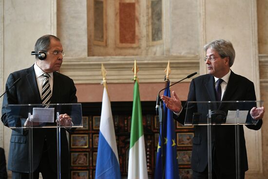 Russian Foreign Minister Lavrov visits Italy