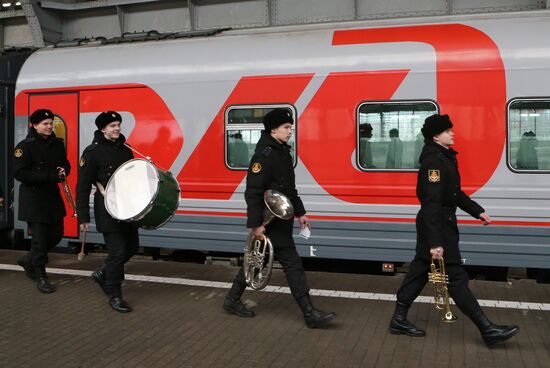 Yantar deluxe train's 55th anniversary celebrated in Kaliningrad