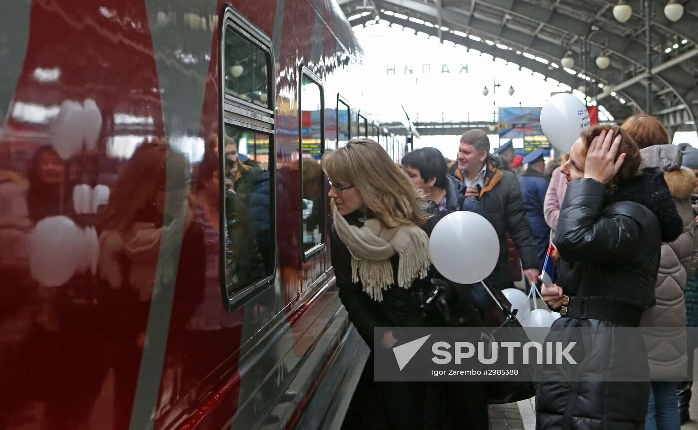 Yantar deluxe train's 55th anniversary celebrated in Kaliningrad