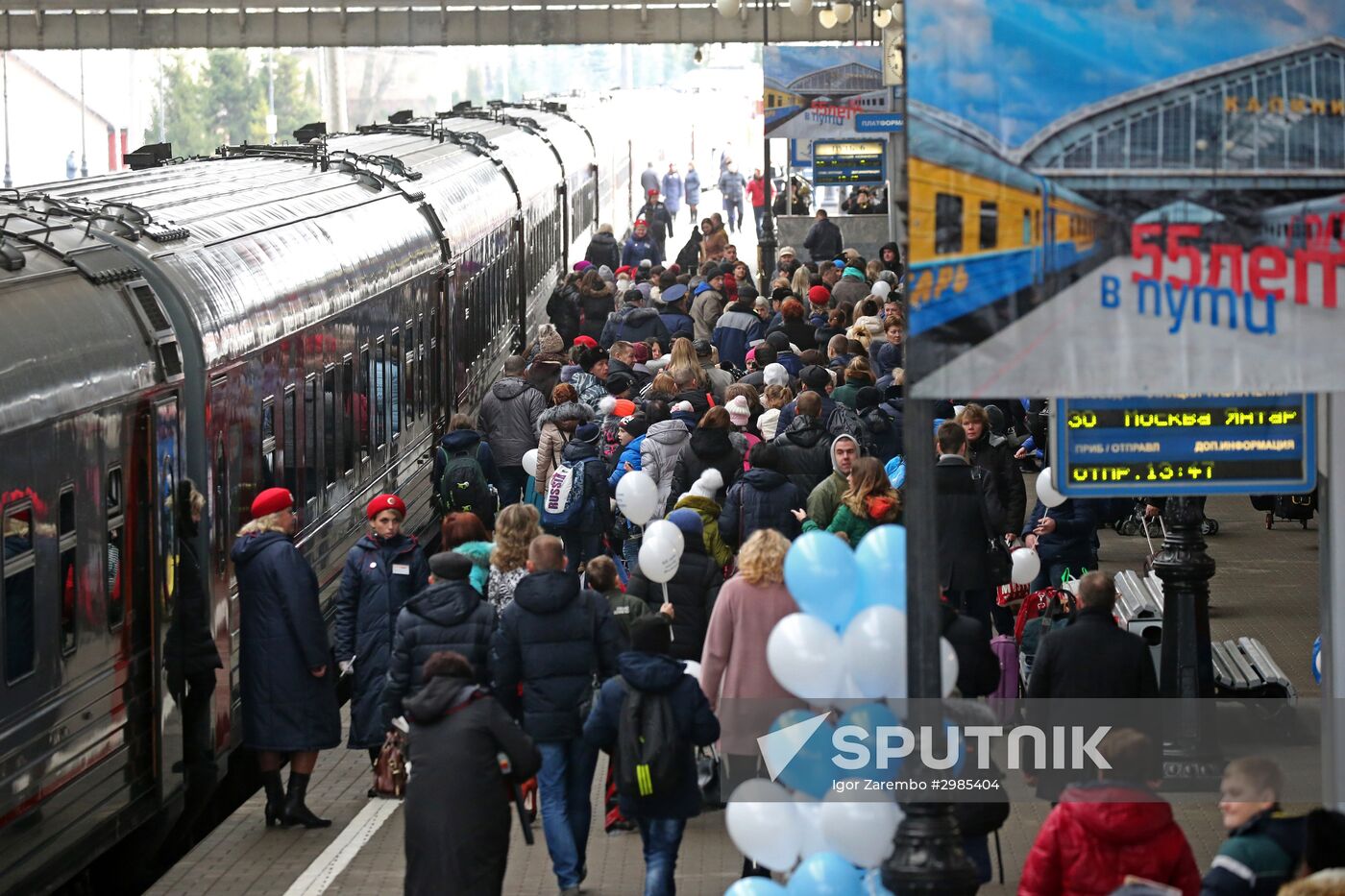 Yantar deluxe train's 55th anniversary celebrated in Kaliningrad