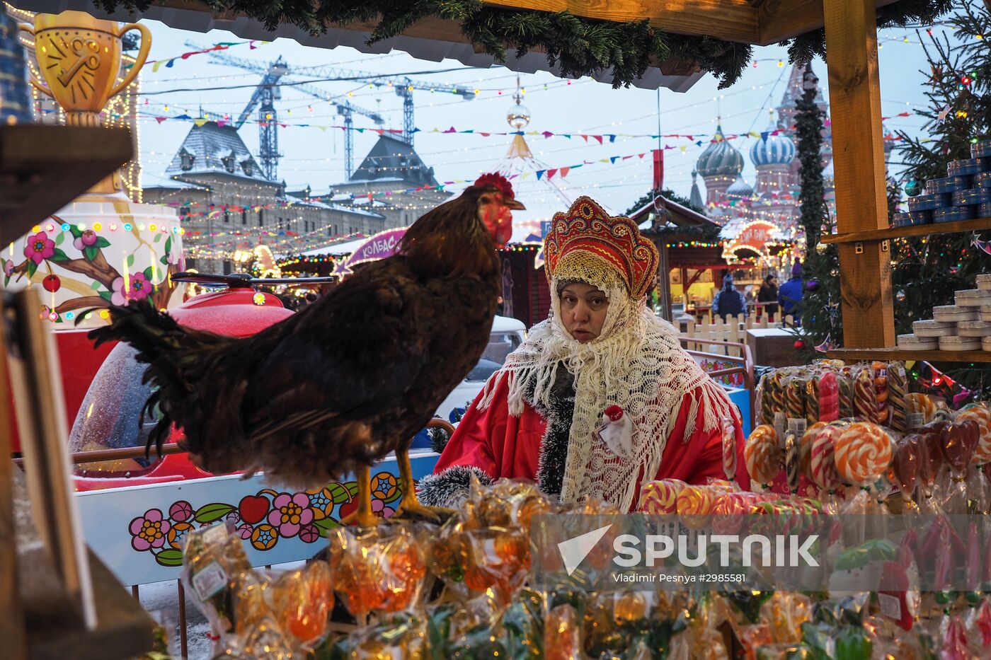 Moscow on New Year's eve
