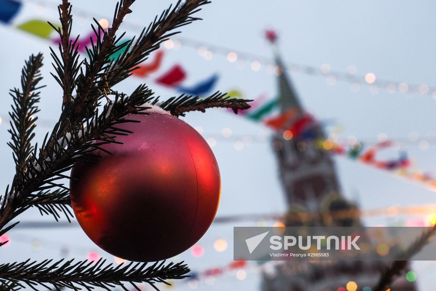 Moscow on New Year's eve