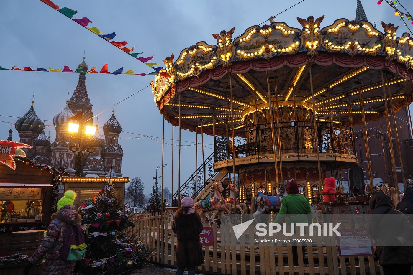 Moscow on New Year's eve