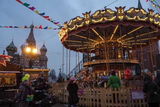 Moscow on New Year's eve