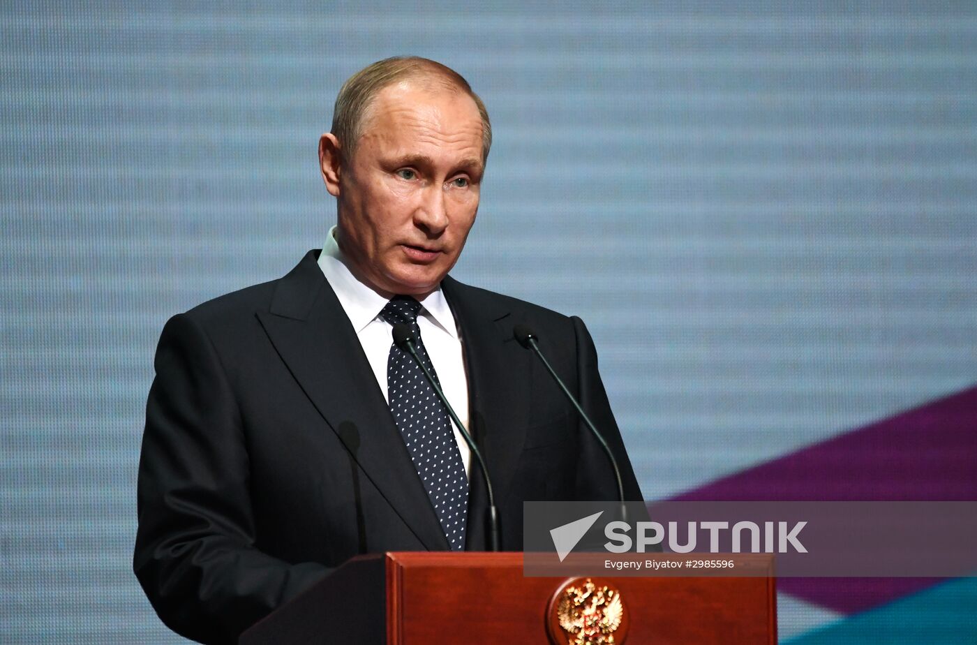 Russian President Vladimir Putin visits St. Petersburg
