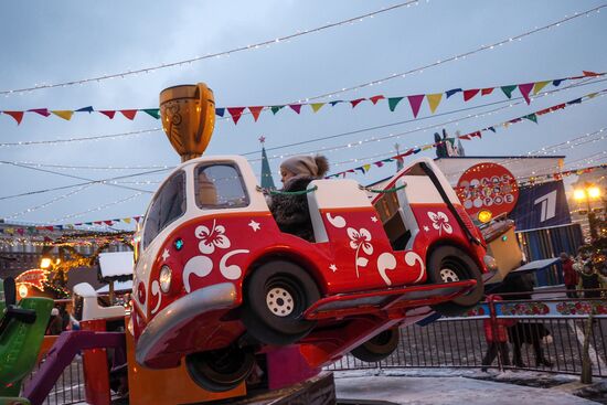 Moscow on New Year's eve