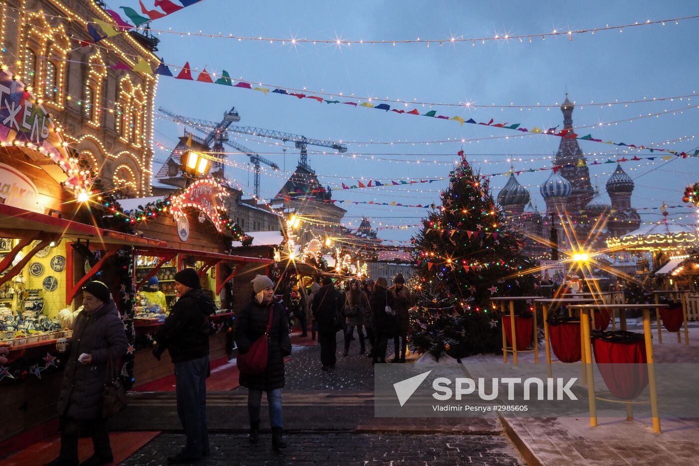 Moscow on New Year's eve