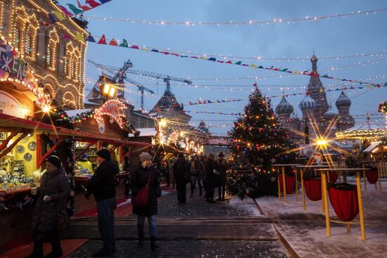 Moscow on New Year's eve