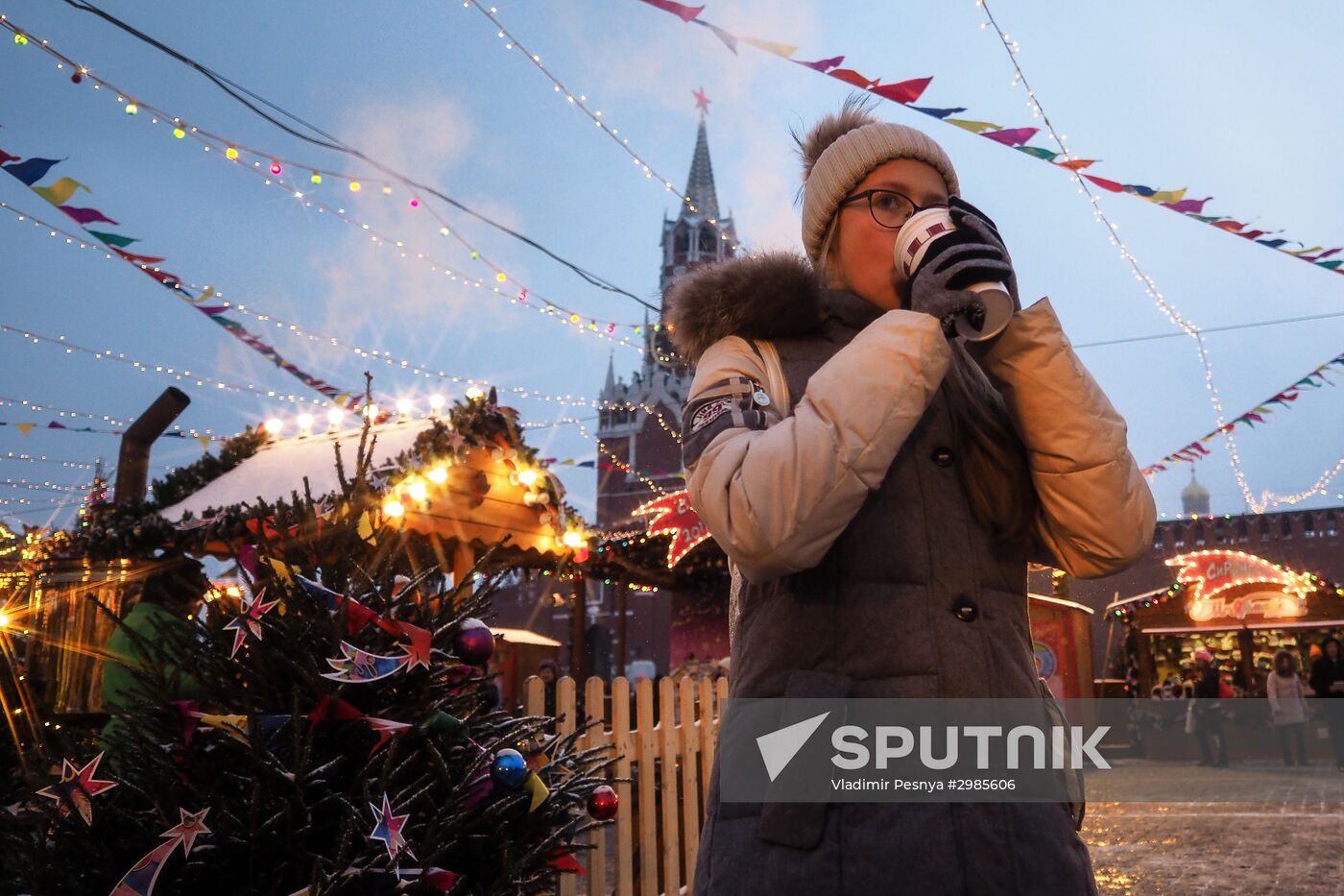 Moscow on New Year's eve