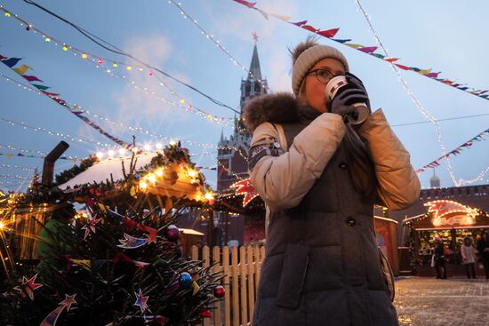 Moscow on New Year's eve