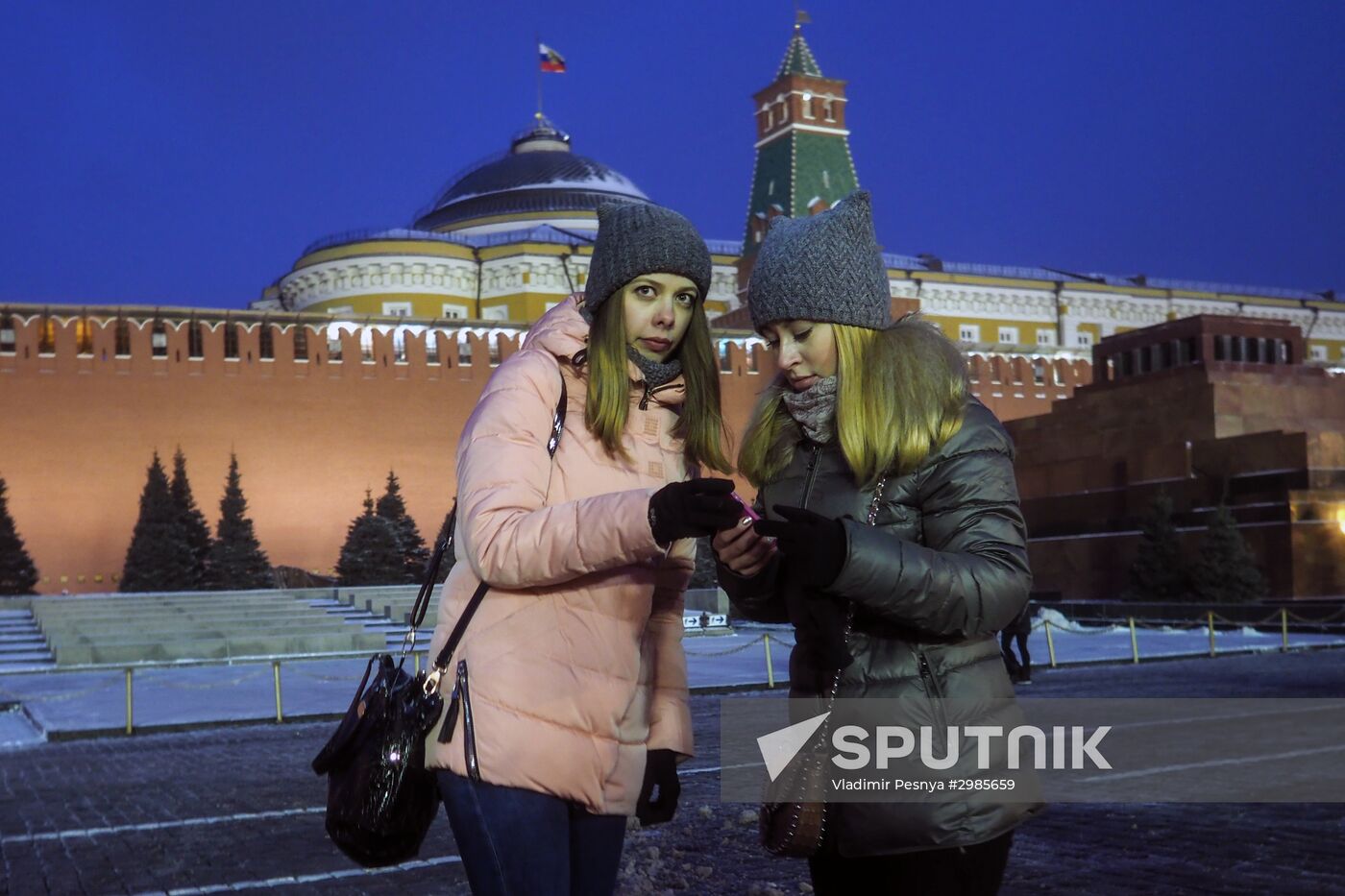 Moscow on New Year's eve